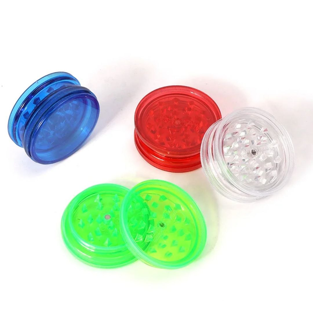 Erliao 3 Layer 60mm Plastic Tobacco Herb Grinder — smoking accessory